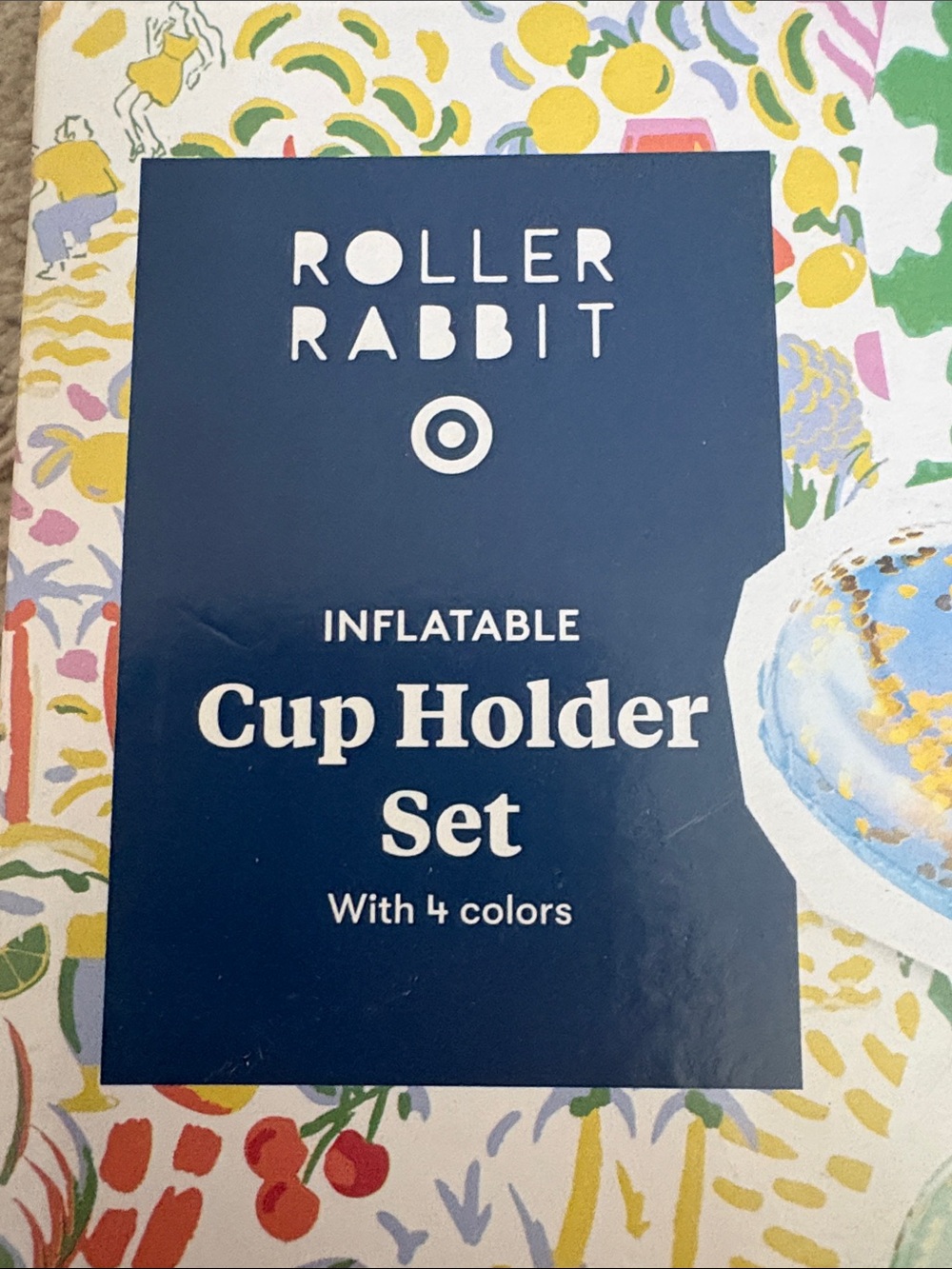 Roller Rabbit Heart Inflatable Cup Holders - Picture 4 of 6